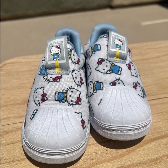 Adidas White and Blue Hello Kitty Sneakers - Picture 6 of 6